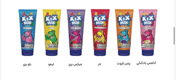 کیکس مکس تیوپی وزن 70 گرم