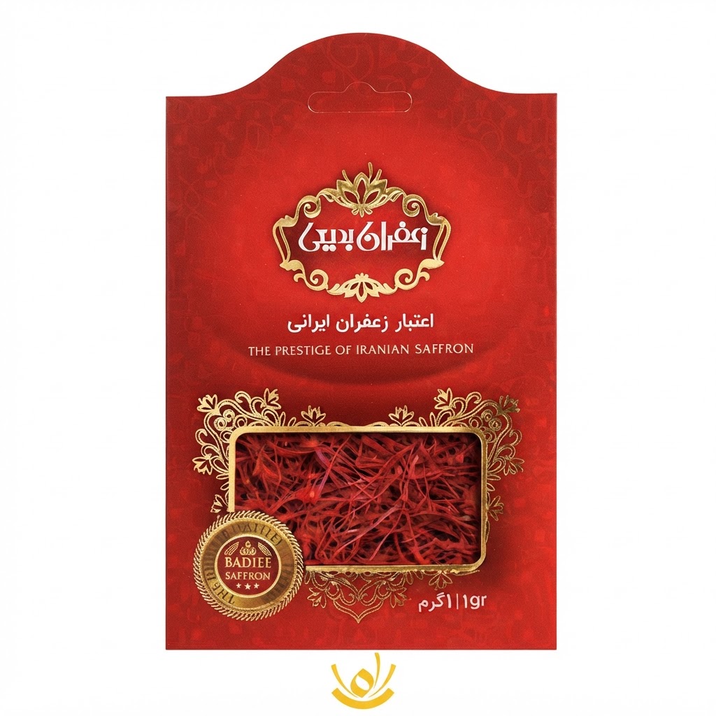 زعفران سرگل ممتاز بدیعی در بسته بندی 1 گرم